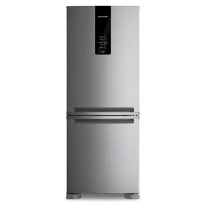 Geladeira Brastemp 447 Litros Frost Free Inverse Com Smart Flow e Fresh Box Inox BRE57FKBNA 220V
