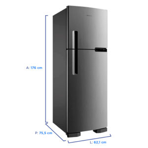 Geladeira Brastemp 375L BRM44HKBNA Frost Free Duplex Extrafrio Fresh Zone Inox - 220V - Imagem 2