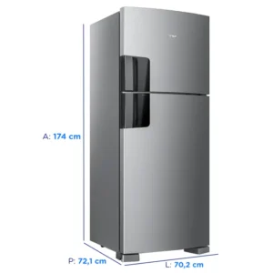 Geladeira Consul Frost Free CRM50LK Duplex Inox com Função Turbo, Iluminação em LED e Filtro Antiodor - 410 litros - 220 - Imagem 5