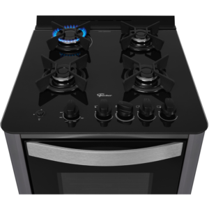 Fogão de Piso a Gás Fischer 4 bocas Gran Cheff Mesa Vidro 220V - Imagem 4