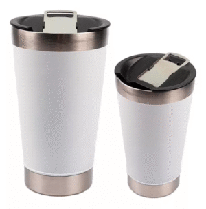 Copo Térmico Para Cerveja Café Chá Chopp 473ml C/ Tampa - Imagem 3