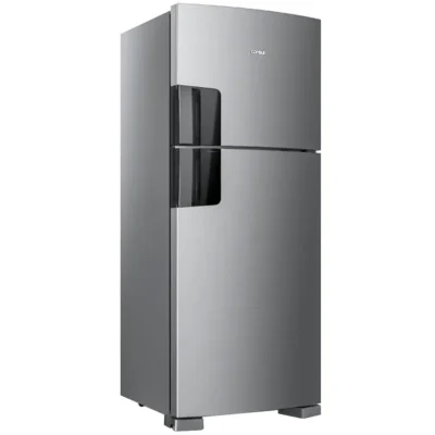 Geladeira Consul Frost Free CRM50LK Duplex Inox com Função Turbo, Iluminação em LED e Filtro Antiodor - 410 litros - 220