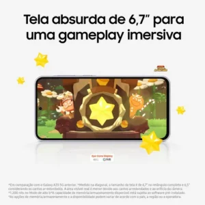 Smartphone Samsung Galaxy A36 5G Branco 256GB, 8GB RAM, Câmera Tripla até 50MP, Tela Super AMOLED 6.7", IP67, NFC, Recur - Imagem 6