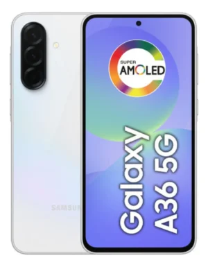 Smartphone Samsung Galaxy A36 5G Branco 256GB, 8GB RAM, Câmera Tripla até 50MP, Tela Super AMOLED 6.7", IP67, NFC, Recur
