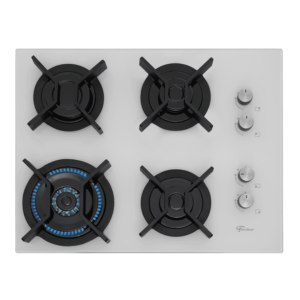 Cooktop a Gás Fischer 4 Bocas Tripla Chama Infinity com Trempe de ferro fundido Mesa Vidro Bivolt - Imagem 2