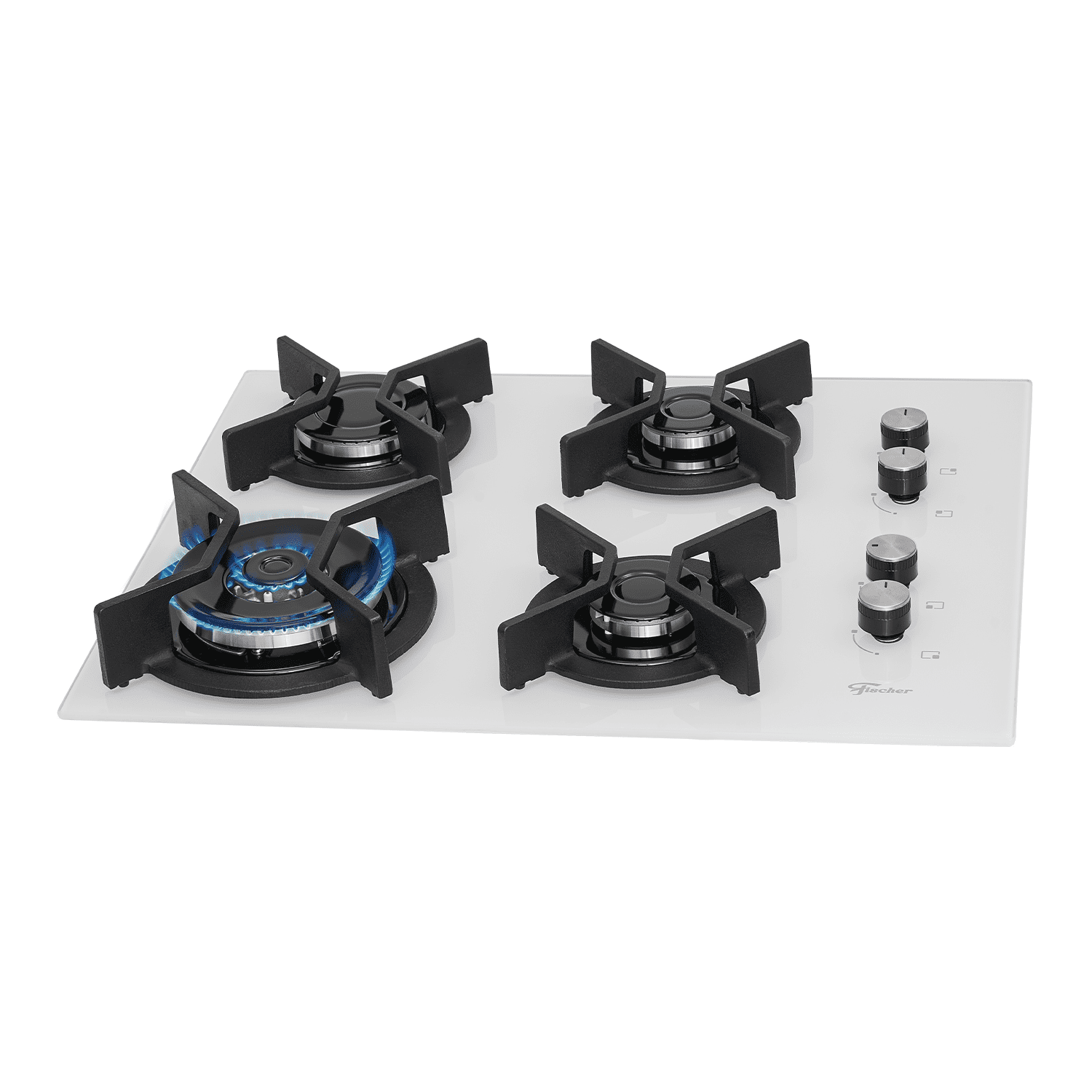 1a8eddd70769030e757a44c391b97d65.png Cooktop a Gás Fischer 4 Bocas Tripla Chama Infinity com Trempe de ferro fundido Mesa Vidro Bivolt - Imagem 1