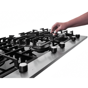 Cooktop a Gás Fischer 5 Bocas Tripla Chama Platinium com Trempe de ferro fundido Mesa Vidro Bivolt - Imagem 6