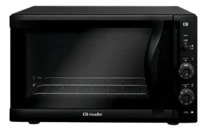Forno Elétrico de bancada Mueller Preto 50 litros e Vidro Duplo MFB50F 220V