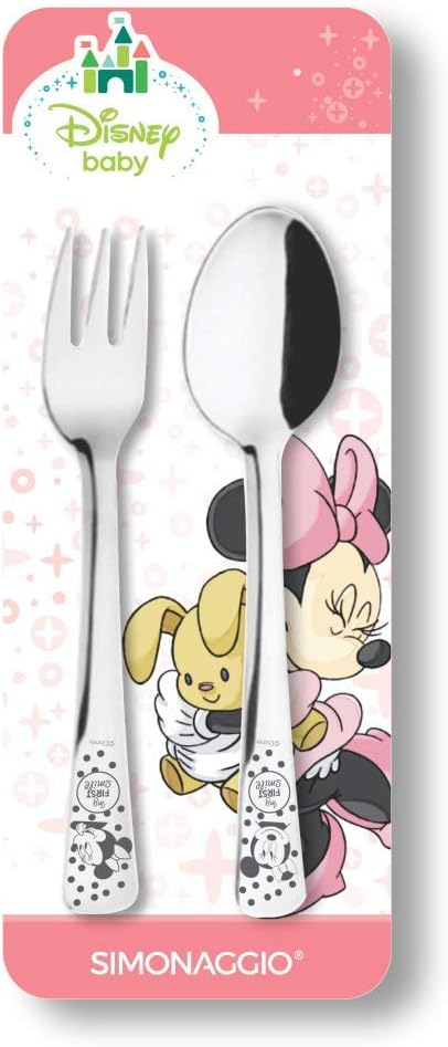 557c6521facd987d064d111376d938ca.jpg Conjunto colher e Garfo Blister Michey Disney Kids- Simonaggio - Imagem 1
