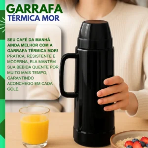 Garrafa Térmica Use 1 Litro Preta - Mor - Imagem 3
