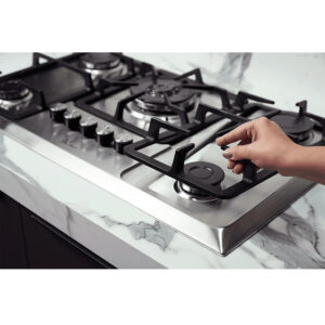 Cooktop a Gás Fischer 5 Bocas Tripla Chama Infinity com Trempe de ferro fundido Mesa Inox Bivolt - Imagem 4