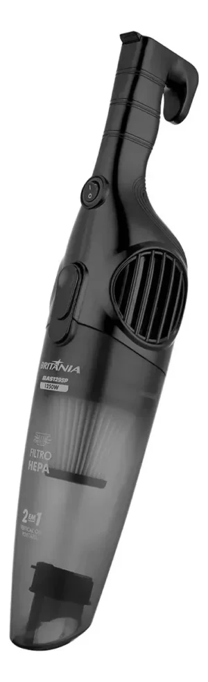 Aspirador de Pó Vertical Britânia Filtro HEPA 1250W BAS1295P Preto - Imagem 6