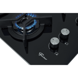 Cooktop a Gás Fischer 4 Bocas Tripla Chama Infinity com Trempe de ferro fundido Mesa Vidro Bivolt - Imagem 4