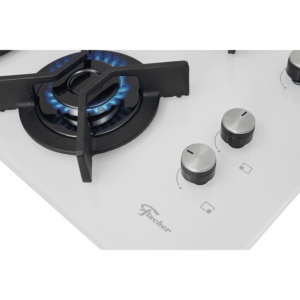 Cooktop a Gás Fischer 4 Bocas Tripla Chama Infinity com Trempe de ferro fundido Mesa Vidro Bivolt - Imagem 4