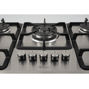 Cooktop a Gás Fischer 5 Bocas Tripla Chama Infinity com Trempe de ferro fundido Mesa Inox Bivolt - Imagem 3