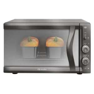 Forno Elétrico de bancada Mueller Espelhado 50 litros e Vidro Duplo MFB50F 220V