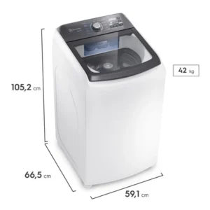 Máquina de Lavar Electrolux 14,5 kg, Jet&Clean com Cesto Inox - LEE15 220 Volts - Imagem 4