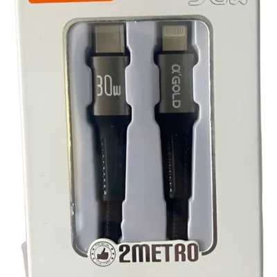 Cabo Turbo 30w Iphone x Tipo-C A´gold 2metros CB68