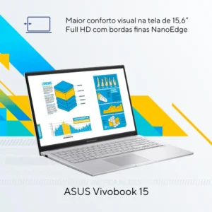 Notebook ASUS  X1504VA-NJ1738W 15.6 Polegadas I5-1334U 8GB 256GB SSD Windows 11 - Imagem 3