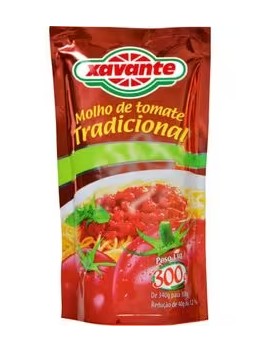 0178f3abf4a2fc5756e4ed5153182b67.jpg Molho de Tomate Xavante Tradicional 300g - Imagem 1