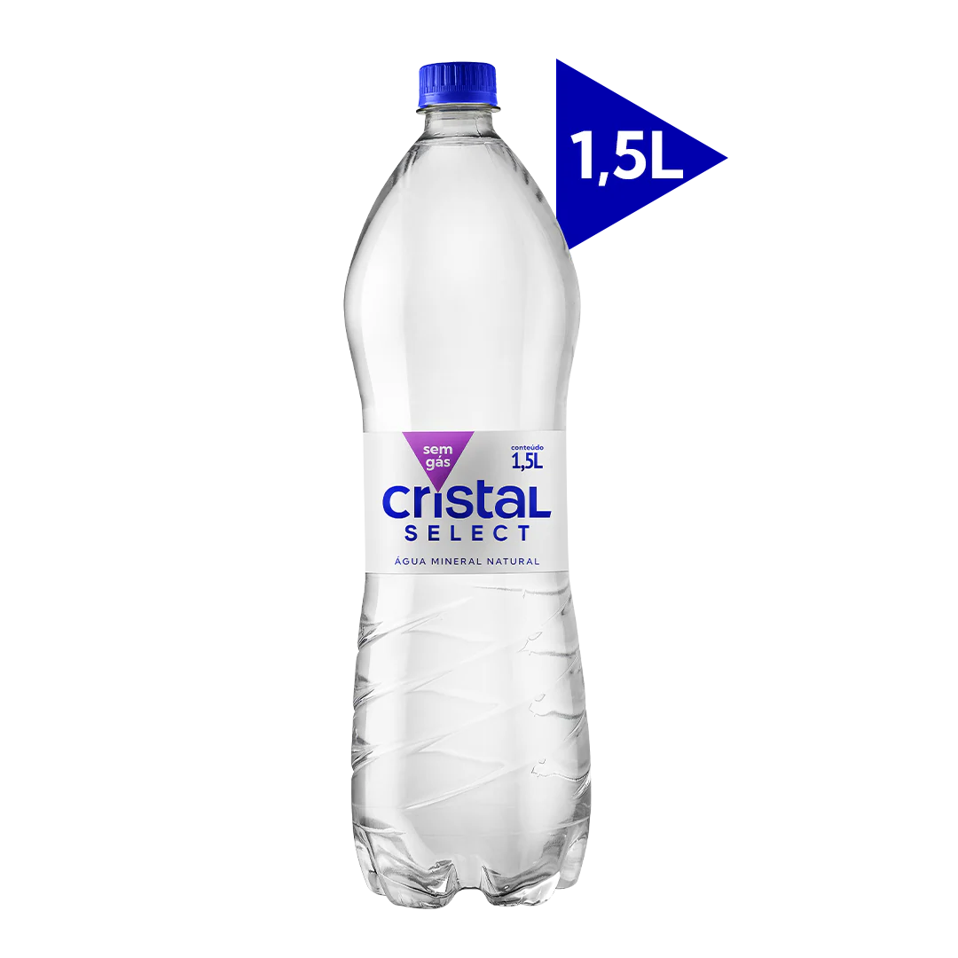 074f7cb54df16df47e5d5ab30ea994d4.webp Agua Mineral Cristal Select 1,5L Sem Gas - Imagem 1