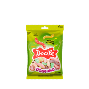 Bala Gelatines Minhocas Azedinhas 190G Docile