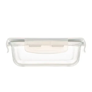 Pote de Vidro 370ml retangular Hermético
