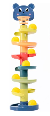14c4a0e1119901964ffe81e346613bb8.jpg Brinquedo Infantil Pista Torre De Bolinhas 7 Andares Educativo - Imagem 1
