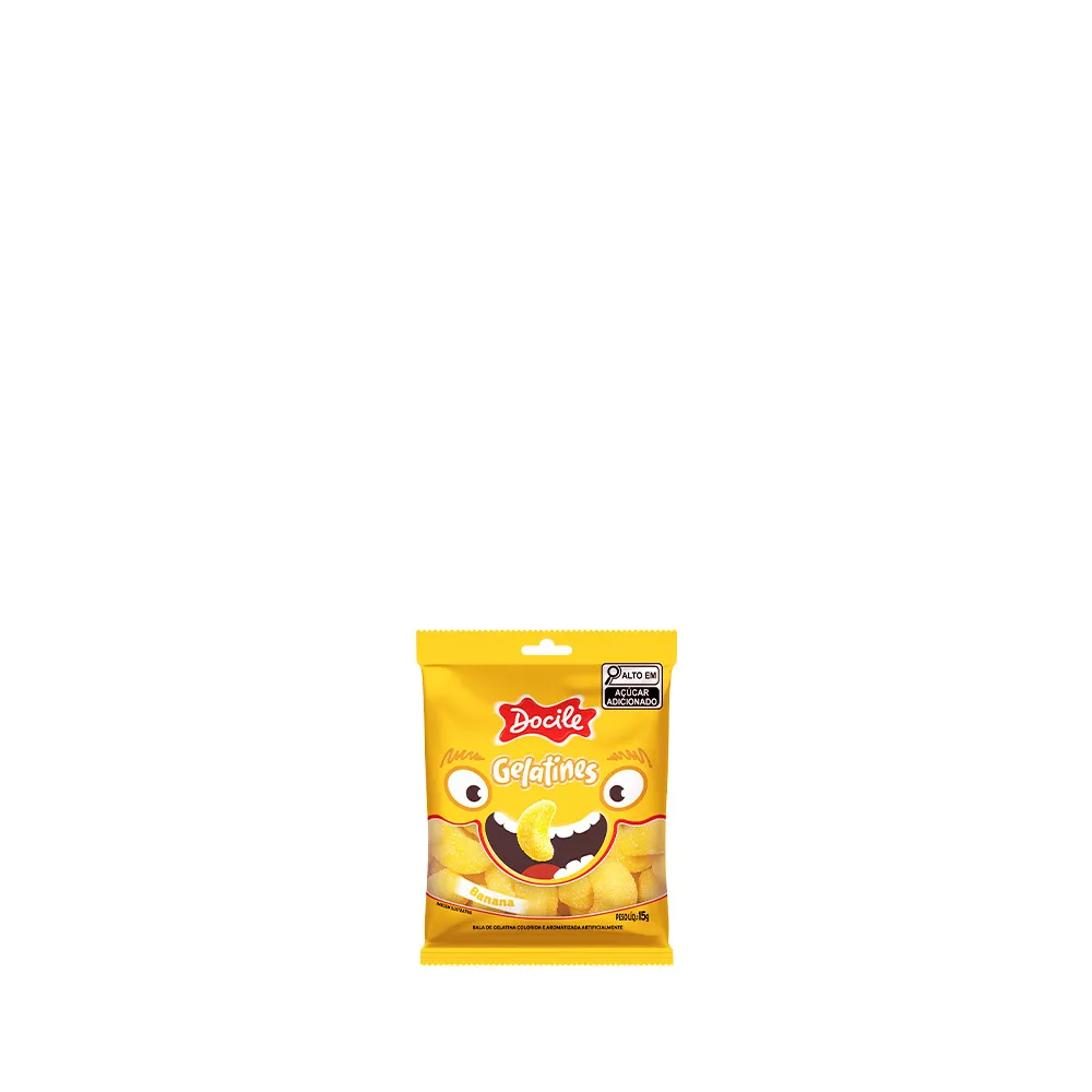 284583f31794dbdb4127668f7253a88e.webp Bala de Gelatina Mini Bananas 15g - Docile - Imagem 1