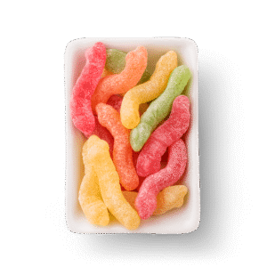 Bala Gelatines Minhocas Azedinhas 190G Docile - Imagem 2