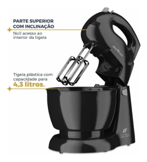 Batedeira Britânia Pérola 550 Turbo Tigela para 4,3L 500W 220V - Imagem 4