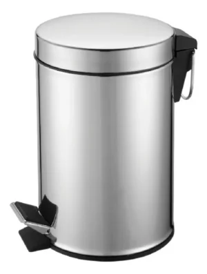 Lixeira Inox Pedal com Balde 5 Litros