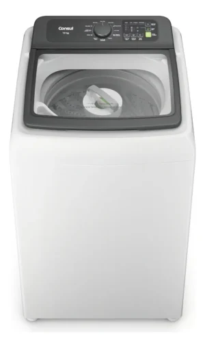 Lavadora de Roupas Consul CWN13AB 13kg com Modo Eco, Dosagem Econômica e Ciclo Rápido - Branca - 220V