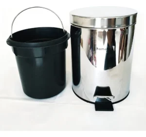 Lixeira Inox Pedal com Balde 5 Litros - Imagem 4