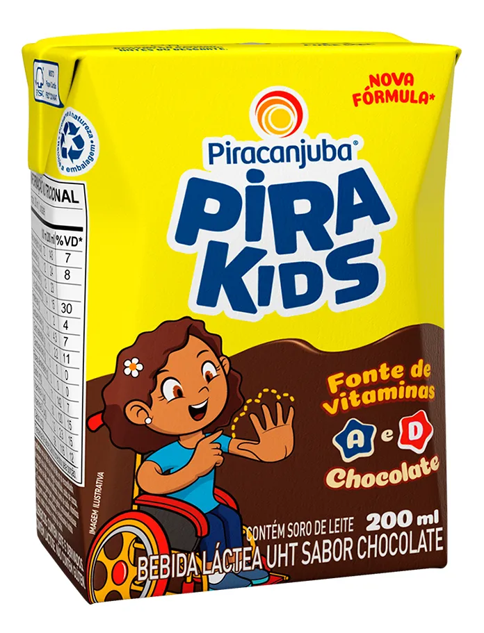 82e95de8e0d89b98a49b38e68782dbee.webp Bebida Láctea UHT Chocolate Pirakids Caixa 200ml - Imagem 1