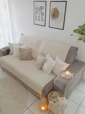 Mantas Para Sofa 2 Lugares Algodão