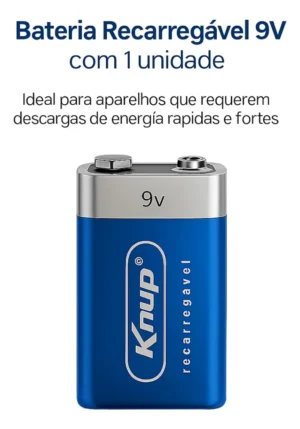 Bateria Knup Recarregável KP-BT9V - Imagem 3