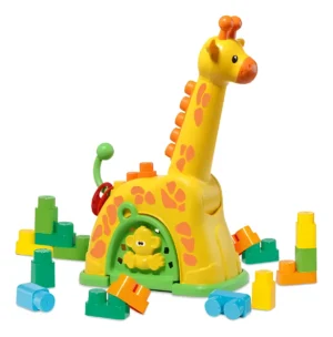 Brinquedo Girafa Atividades Bebê Com 15 Blocos - Imagem 2