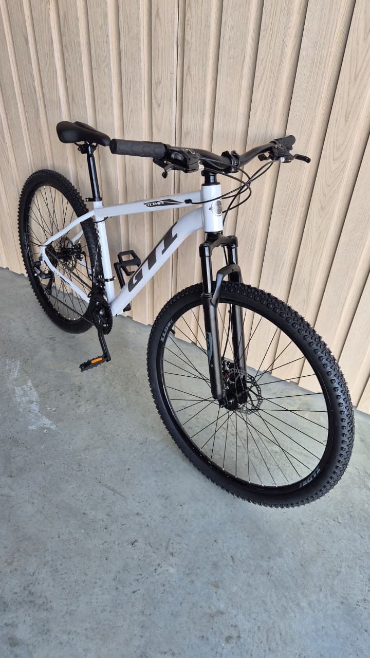cbb0c6ab4ee3fee240cbd7455f778d30.jpeg Bicicleta Aro 29 Aluminio GTI Roma Branco/Cinza Tamanho 17 - Imagem 1