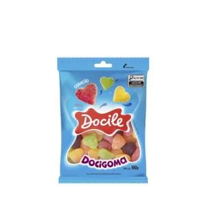 Bala de Goma Coração Sortido 190g - Docile
