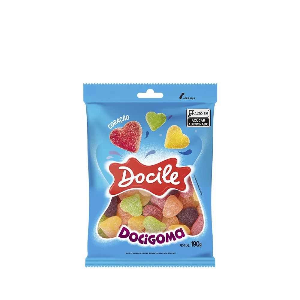 d28b8b5b3440564134b4c8ca5c6dca4f.webp Bala de Goma Coração Sortido 190g - Docile - Imagem 1