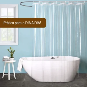 Cortina Box Banheiro Pvc Transparente 1.95 m x 1.4 m - Imagem 2