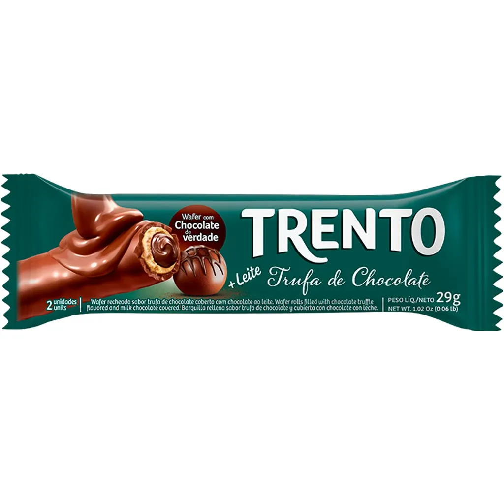 d8c1fbacab4ca92a40470f4bc8f0244a.webp Chocolate Trento Recheio Trufa de Chocolate 29G - Imagem 1