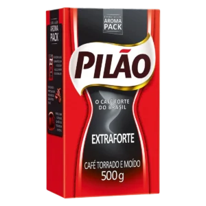 Café Torrado e Moído a Vácuo Extraforte Pilão Pacote 500g