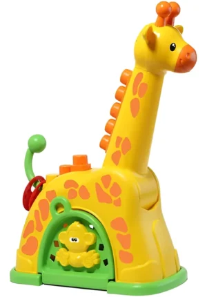 Brinquedo Girafa Atividades Bebê Com 15 Blocos - Imagem 3