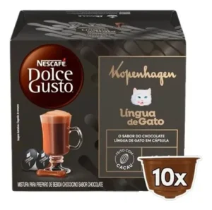 Capsulas Nescafé Dolce Gusto Kopenhagen Língua de Gato 10 Cápsulas