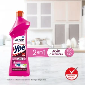 Limpador Multiuso Tira Manchas Ypê 500ml 2 Em 1 Clareadora - Imagem 2
