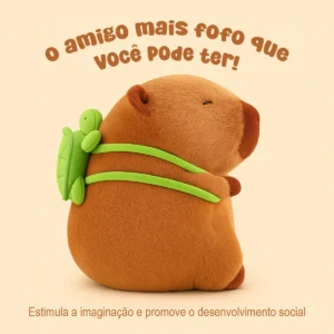 Pelúcia Capivara Criativo Confortável Seguro Alta Qualidade - Imagem 3