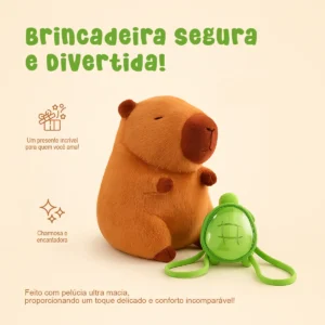 Pelúcia Capivara Criativo Confortável Seguro Alta Qualidade - Imagem 2