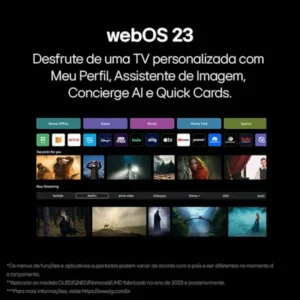 Smart TV 32" LG HD 32LR600BPSA com processador a5 Ger 6 AI, Alexa integrado, LG Channels, WebOS 23 - Imagem 5